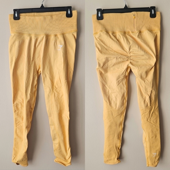 Gymshark Yellow Leggings (L) - Picture 1 of 6